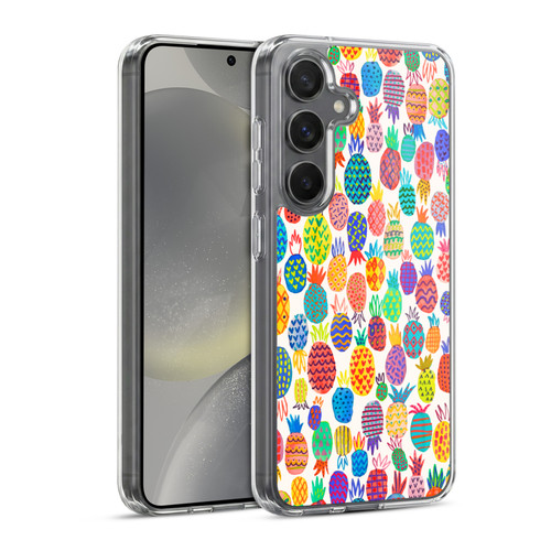 Ninola Patterns Cute Pineapples Soft Gel Case for Samsung Galaxy S24 5G & MagSafe