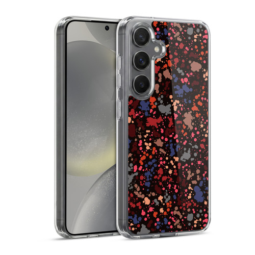 Ninola Patterns Dark Colourful Splatter Drops Soft Gel Case for Samsung Galaxy S24 5G & MagSafe