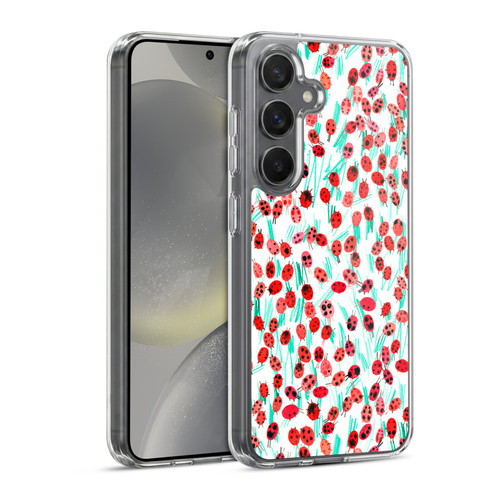 Ninola Patterns Ladybugs On Grass Soft Gel Case for Samsung Galaxy S24 5G & MagSafe