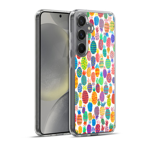 Ninola Patterns Cute Pineapples Soft Gel Case for Samsung Galaxy S24+ 5G & MagSafe