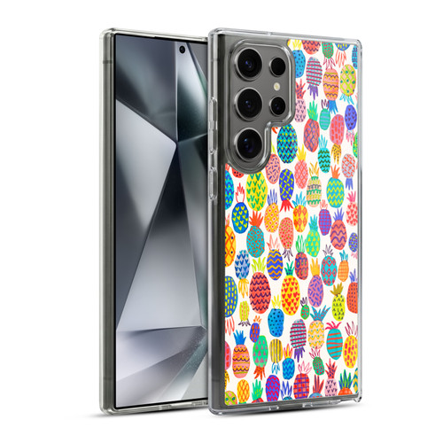 Ninola Patterns Cute Pineapples Soft Gel Case for Samsung Galaxy S24 Ultra 5G & MagSafe