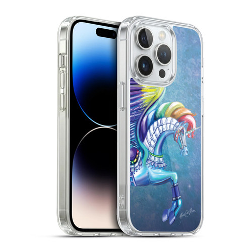 Rose Khan Unicorns Rainbow Carousel Horse Soft Gel Case for Apple iPhone 13 Pro & MagSafe