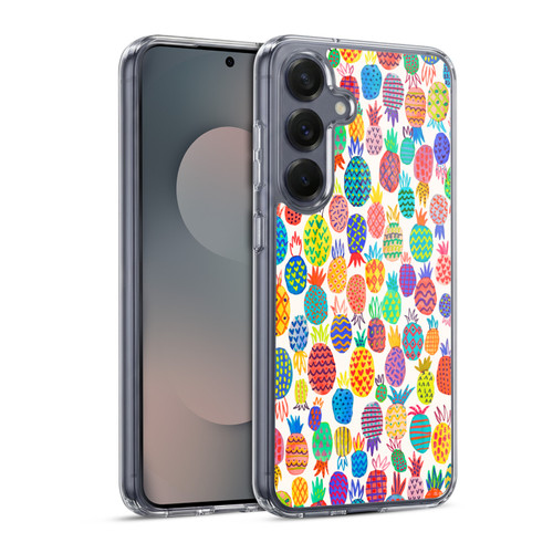 Ninola Patterns Cute Pineapples Soft Gel Case for Samsung Galaxy S25 & MagSafe