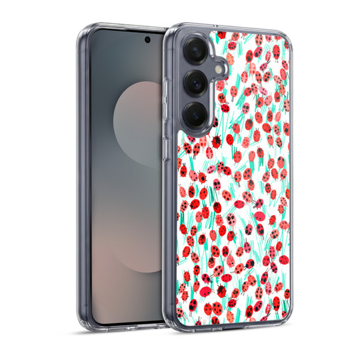 Ninola Patterns Ladybugs On Grass Soft Gel Case for Samsung Galaxy S25 & MagSafe
