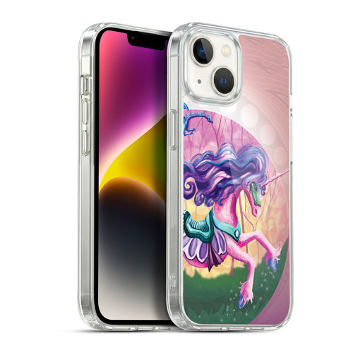 Rose Khan Unicorns Pink Spring Soft Gel Case for Apple iPhone 14