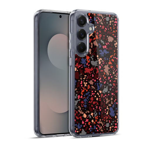 Ninola Patterns Dark Colourful Splatter Drops Soft Gel Case for Samsung Galaxy S25+ & MagSafe