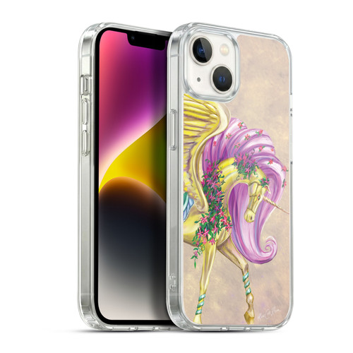 Rose Khan Unicorns Yellow Pegasus Soft Gel Case for Apple iPhone 14 Plus & MagSafe