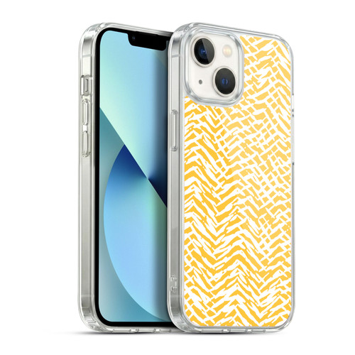 Ninola Patterns 4 Leopard Marks Mustard Soft Gel Case for Apple iPhone 13