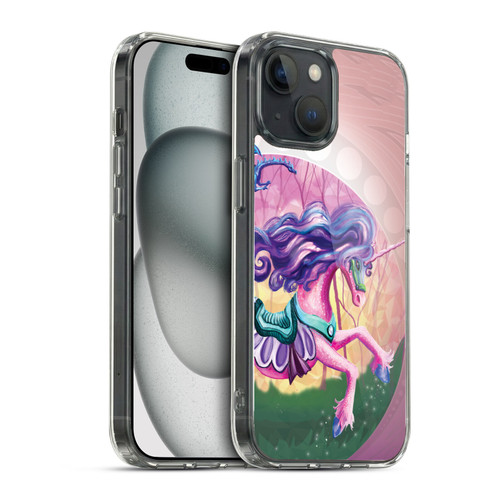 Rose Khan Unicorns Pink Spring Soft Gel Case for Apple iPhone 15 & MagSafe
