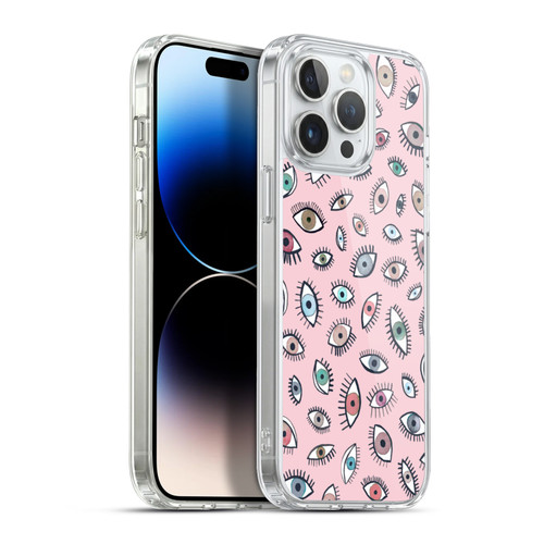 Ninola Patterns 4 Eyes Pink Soft Gel Case for Apple iPhone 13 Pro Max & MagSafe