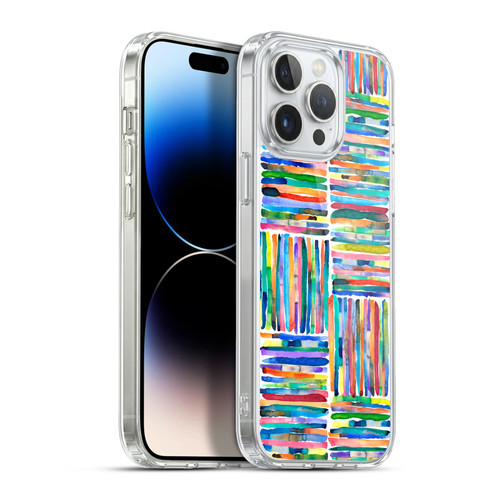 Ninola Patterns 4 Handpainted Stripes Multi Soft Gel Case for Apple iPhone 13 Pro Max & MagSafe