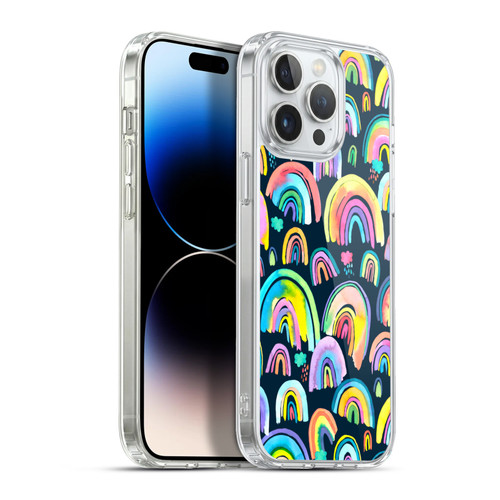 Ninola Patterns 4 New Rainbows Navy Multi Soft Gel Case for Apple iPhone 13 Pro Max & MagSafe