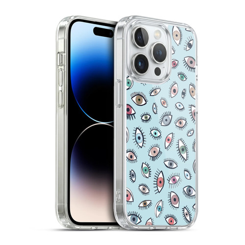 Ninola Patterns 4 Eyes Blue Soft Gel Case for Apple iPhone 13 Pro & MagSafe