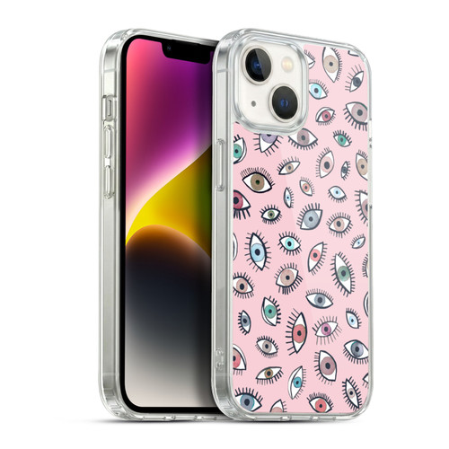 Ninola Patterns 4 Eyes Pink Soft Gel Case for Apple iPhone 14