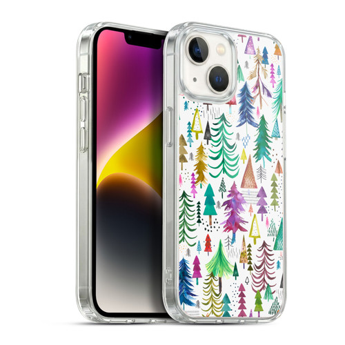 Ninola Patterns 4 Colourful Pines Soft Gel Case for Apple iPhone 14