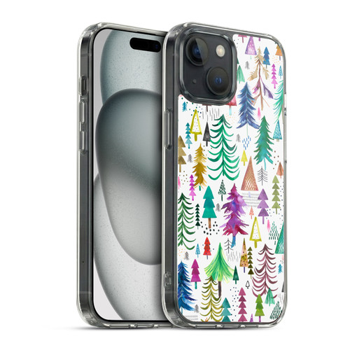Ninola Patterns 4 Colourful Pines Soft Gel Case for Apple iPhone 15 & MagSafe