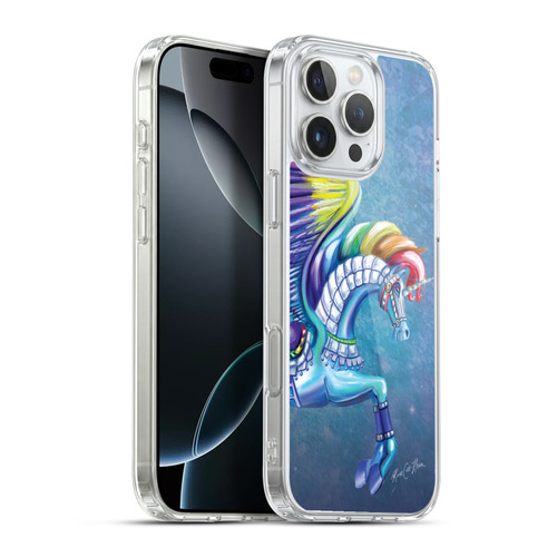 Rose Khan Unicorns Rainbow Carousel Horse Soft Gel Case for Apple iPhone 16 Pro Max & MagSafe