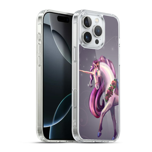 Rose Khan Unicorns Rose Red Soft Gel Case for Apple iPhone 16 Pro Max & MagSafe