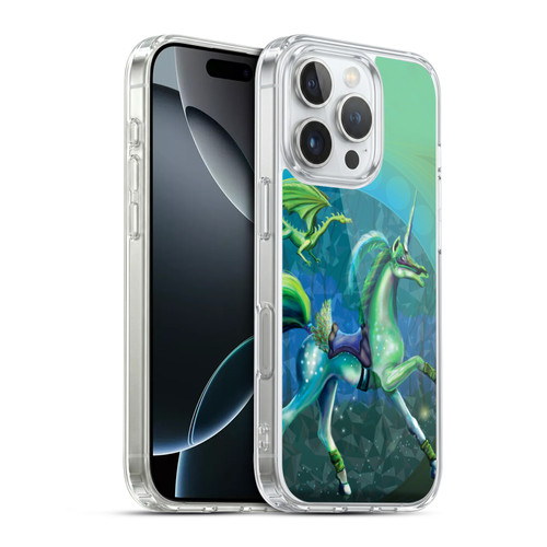 Rose Khan Unicorns Green Summer Soft Gel Case for Apple iPhone 16 Pro & MagSafe