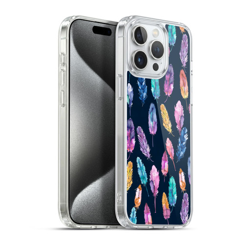 Ninola Patterns 4 Boho Feathers Soft Gel Case for Apple iPhone 15 Pro Max & MagSafe