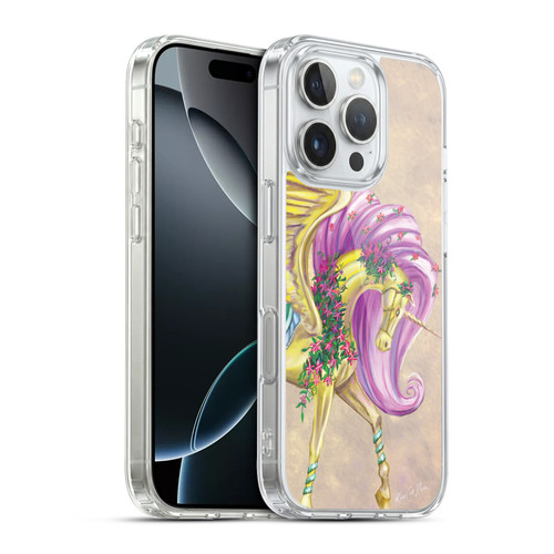 Rose Khan Unicorns Yellow Pegasus Soft Gel Case for Apple iPhone 16 Pro & MagSafe