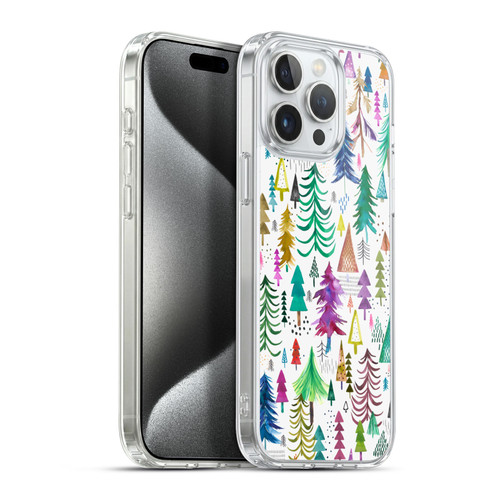 Ninola Patterns 4 Colourful Pines Soft Gel Case for Apple iPhone 15 Pro Max & MagSafe