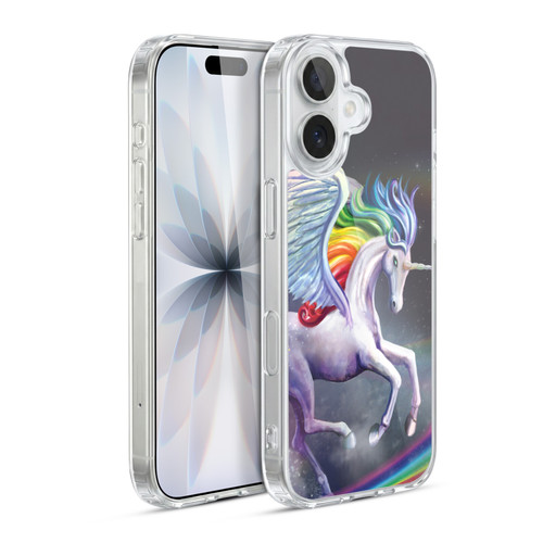 Rose Khan Unicorns Rainbow Dancer Soft Gel Case for Apple iPhone 17