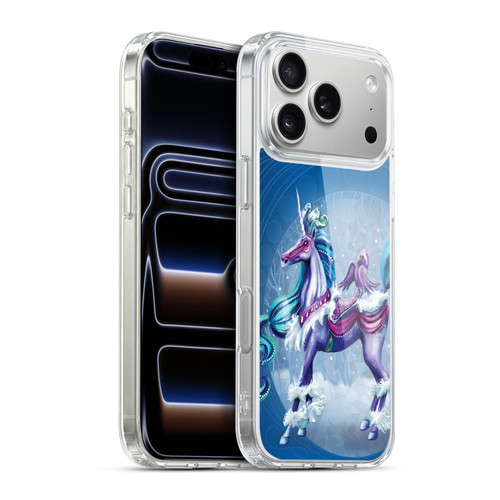 Rose Khan Unicorns Winter Blue Soft Gel Case for Apple iPhone 17 Pro Max