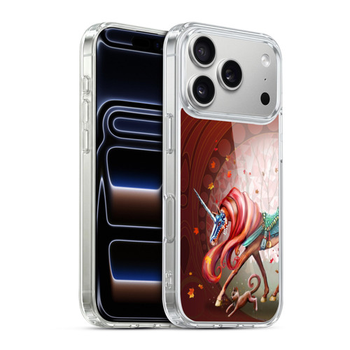 Rose Khan Unicorns Autumn Orange Soft Gel Case for Apple iPhone 17 Pro
