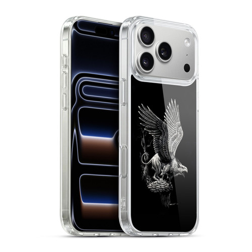 Stanley Morrison Black And White Griffon Soft Gel Case for Apple iPhone 17 Pro Max