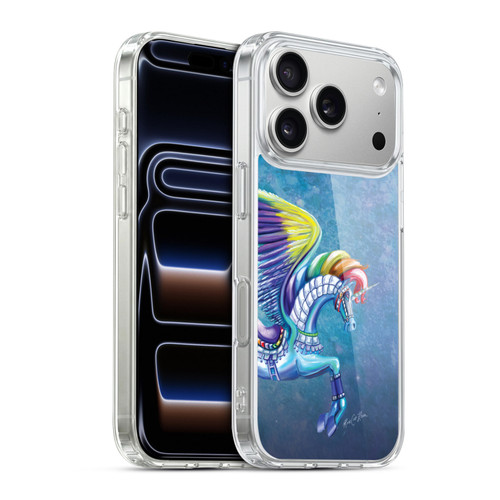 Rose Khan Unicorns Rainbow Carousel Horse Soft Gel Case for Apple iPhone 17 Pro
