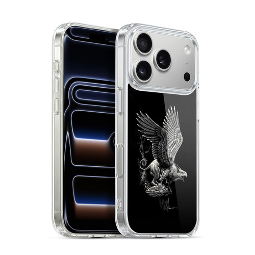 Stanley Morrison Black And White Griffon Soft Gel Case for Apple iPhone 17 Pro