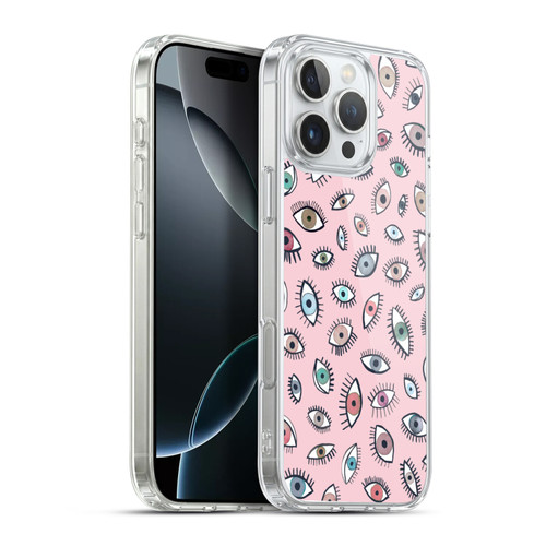 Ninola Patterns 4 Eyes Pink Soft Gel Case for Apple iPhone 16 Pro Max & MagSafe