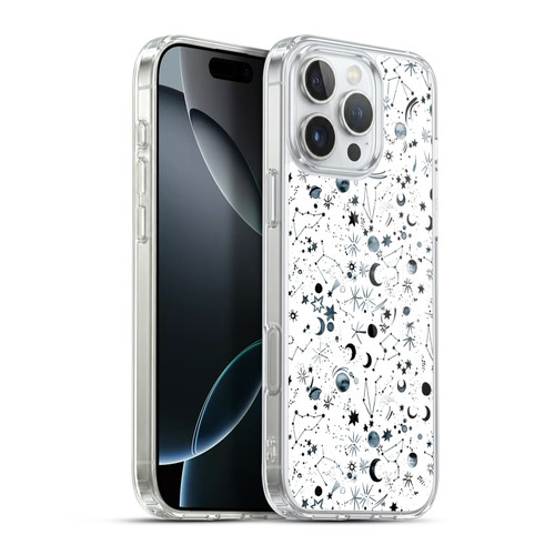 Ninola Patterns 4 Astrology Space White Soft Gel Case for Apple iPhone 16 Pro Max & MagSafe