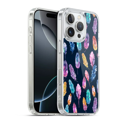Ninola Patterns 4 Boho Feathers Soft Gel Case for Apple iPhone 16 Pro & MagSafe