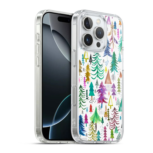 Ninola Patterns 4 Colourful Pines Soft Gel Case for Apple iPhone 16 Pro & MagSafe