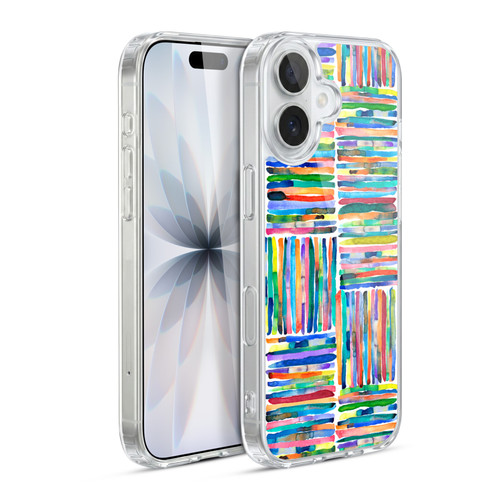 Ninola Patterns 4 Handpainted Stripes Multi Soft Gel Case for Apple iPhone 17