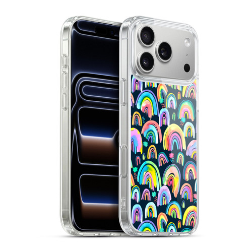 Ninola Patterns 4 New Rainbows Navy Multi Soft Gel Case for Apple iPhone 17 Pro Max