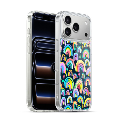 Ninola Patterns 4 New Rainbows Navy Multi Soft Gel Case for Apple iPhone 17 Pro Max