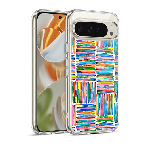 Ninola Patterns 4 Handpainted Stripes Multi Soft Gel Case for Google Pixel 9 / Pixel 9 Pro
