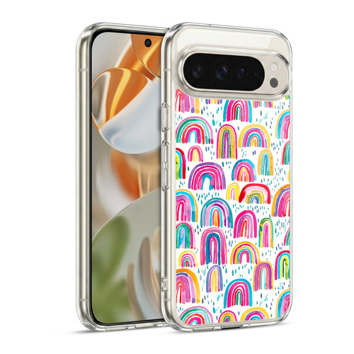 Ninola Patterns 4 Colourful Watercolour Rainbows Soft Gel Case for Google Pixel 9 / Pixel 9 Pro