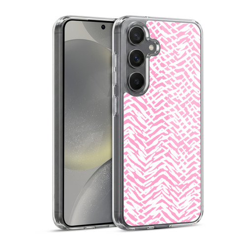 Ninola Patterns 4 Leopard Marks Pink Soft Gel Case for Samsung Galaxy S24 5G & MagSafe