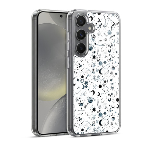 Ninola Patterns 4 Astrology Space White Soft Gel Case for Samsung Galaxy S24 5G & MagSafe
