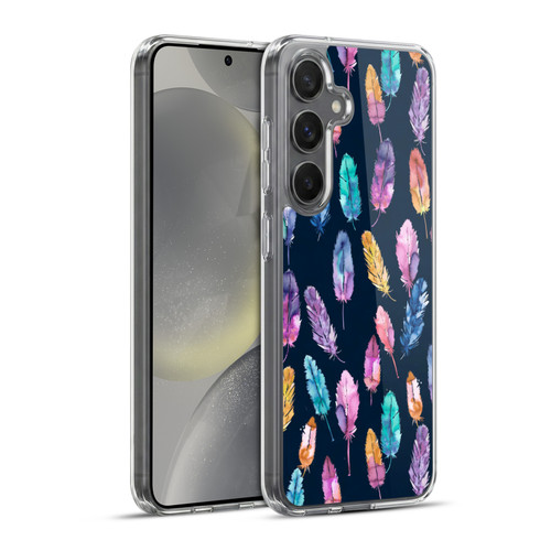 Ninola Patterns 4 Boho Feathers Soft Gel Case for Samsung Galaxy S24+ 5G & MagSafe
