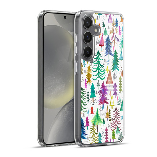 Ninola Patterns 4 Colourful Pines Soft Gel Case for Samsung Galaxy S24+ 5G & MagSafe