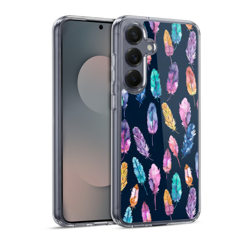 Ninola Patterns 4 Boho Feathers Soft Gel Case for Samsung Galaxy S25 & MagSafe