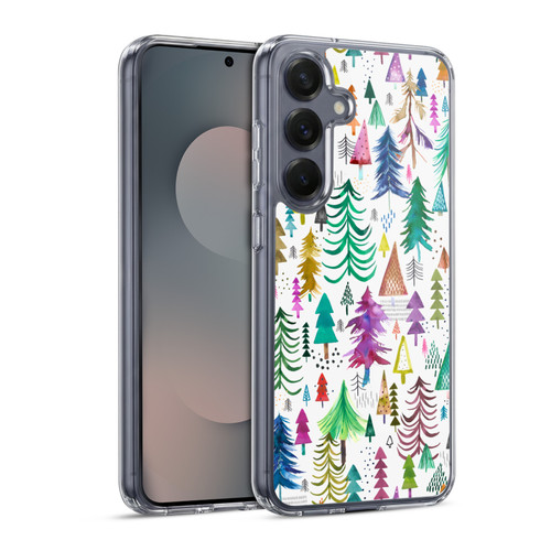 Ninola Patterns 4 Colourful Pines Soft Gel Case for Samsung Galaxy S25 & MagSafe