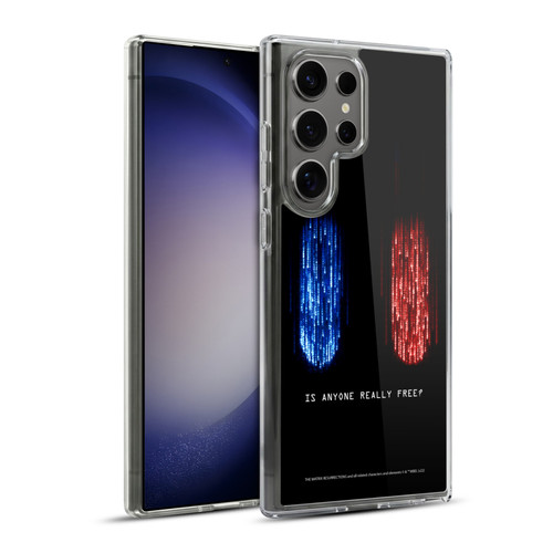 The Matrix Resurrections Key Art Is Anyone Really Free Soft Gel Case for Samsung Galaxy S23 Ultra 5G & MagSafe