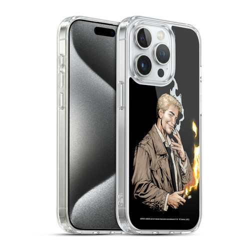 Justice League DC Comics Dark Comic Art Constantine #0 Soft Gel Case for Apple iPhone 15 Pro & MagSafe