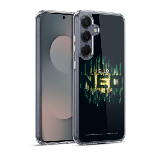 The Matrix Resurrections Key Art Hello Neo Soft Gel Case for Samsung Galaxy S25+ & MagSafe